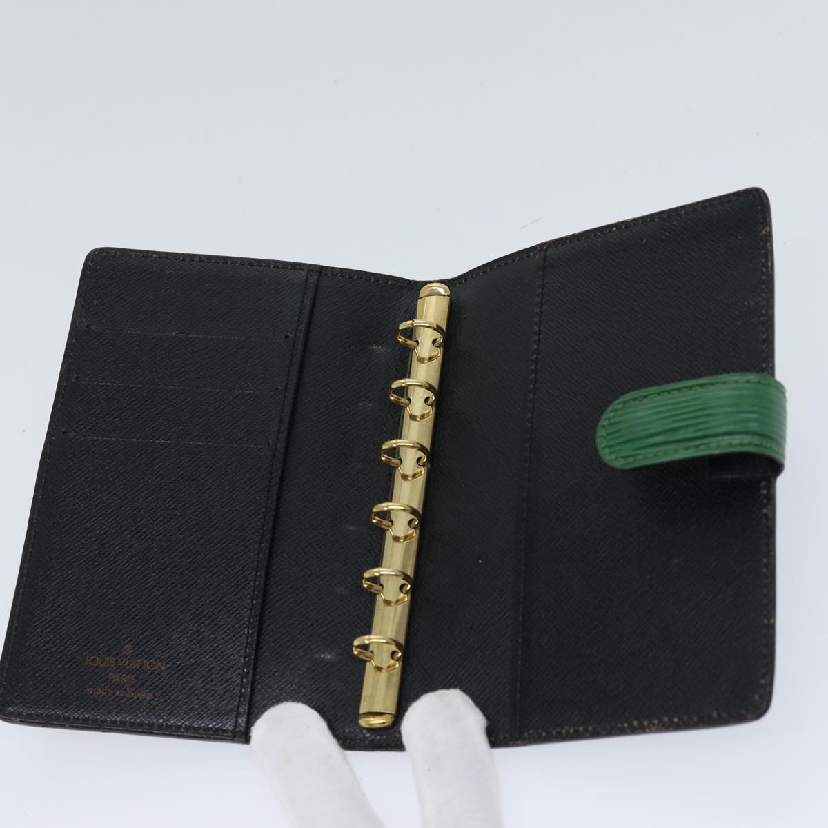 LOUIS VUITTON Epi Agenda PM Day Planner Cover Green R20054 LV 71354