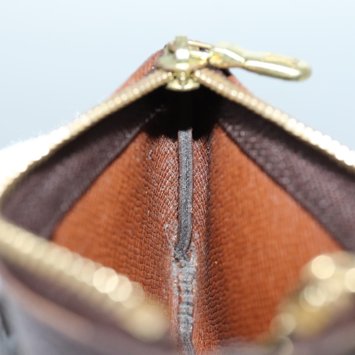 LOUIS VUITTON Monogram Pochette Cles Coin Purse M62650 LV 71357