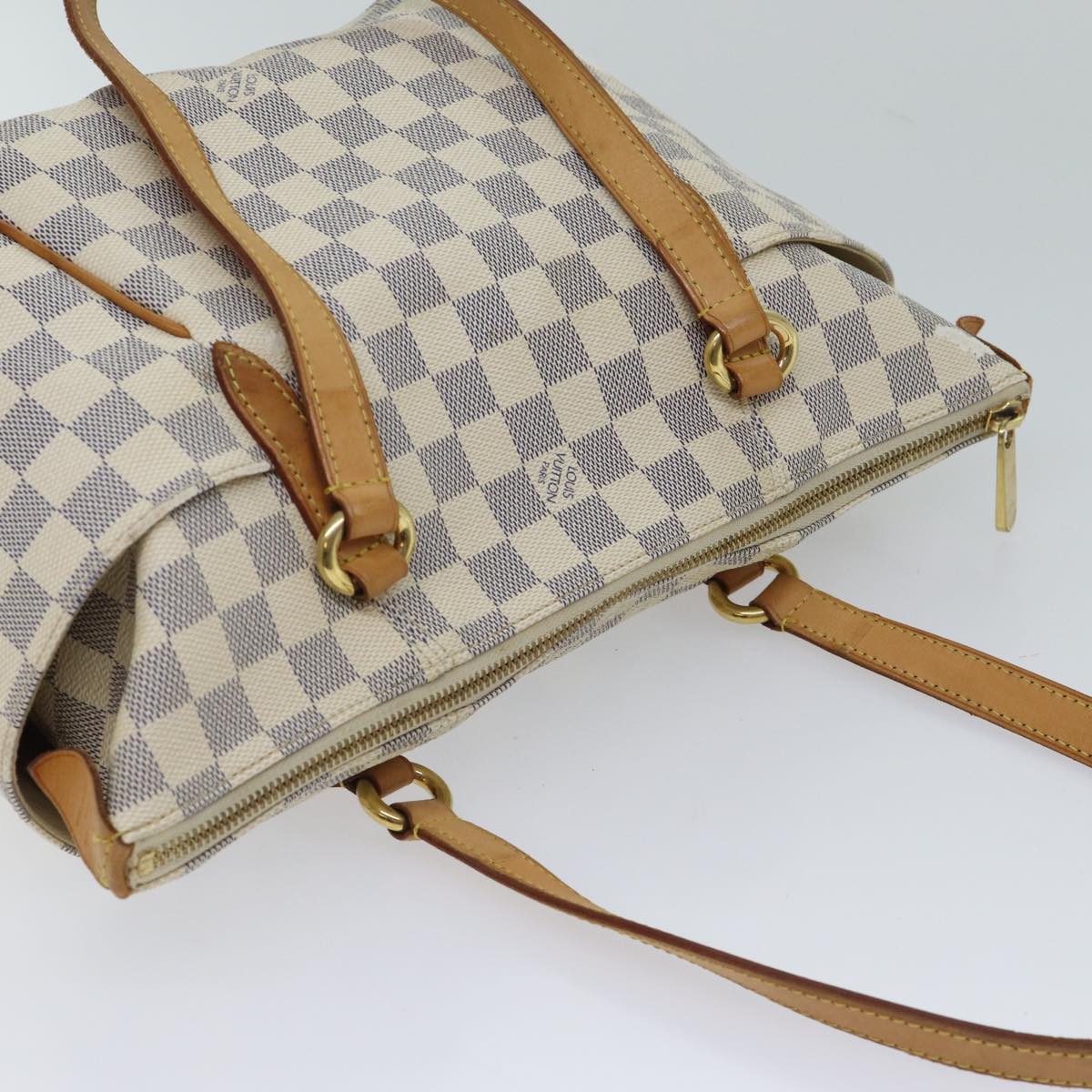 LOUIS VUITTON Damier Azur Totally PM Tote Bag N41280 LV 71370