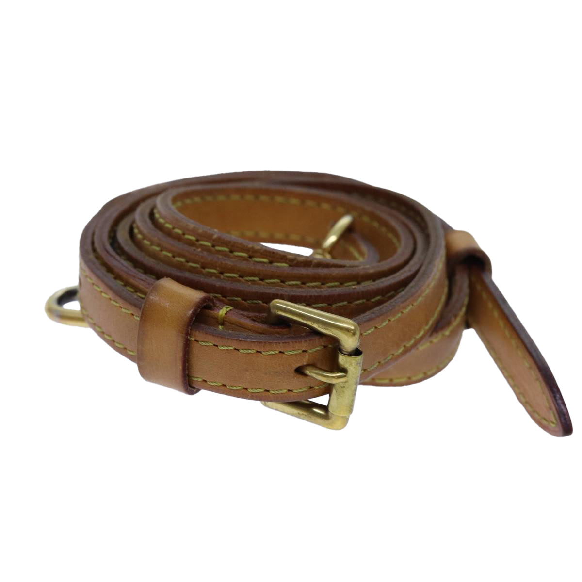 LOUIS VUITTON Adjustable Shoulder Strap Leather 40.2""-48"" Beige LV 71371