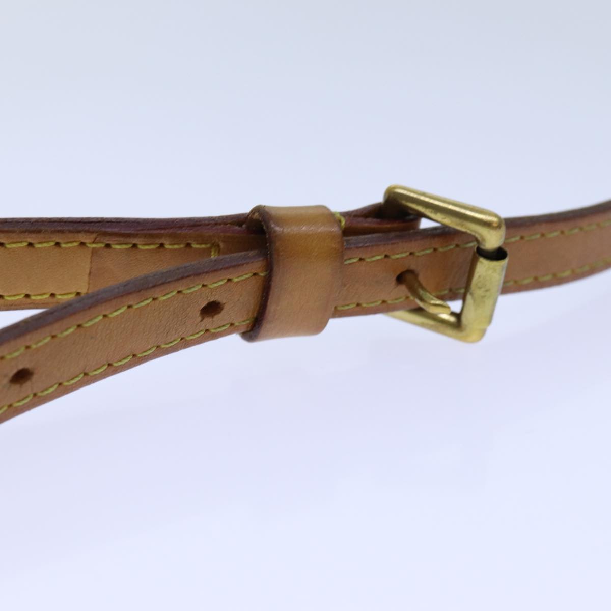 LOUIS VUITTON Adjustable Shoulder Strap Leather 40.2""-48"" Beige LV 71371