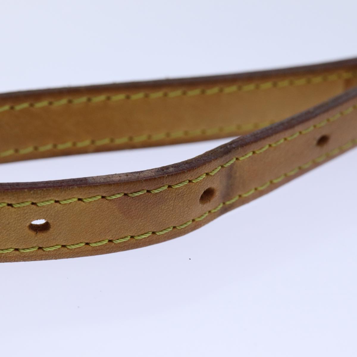 LOUIS VUITTON Adjustable Shoulder Strap Leather 40.2""-48"" Beige LV 71371