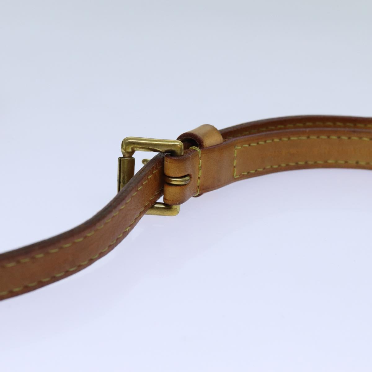 LOUIS VUITTON Adjustable Shoulder Strap Leather 40.2""-48"" Beige LV 71371