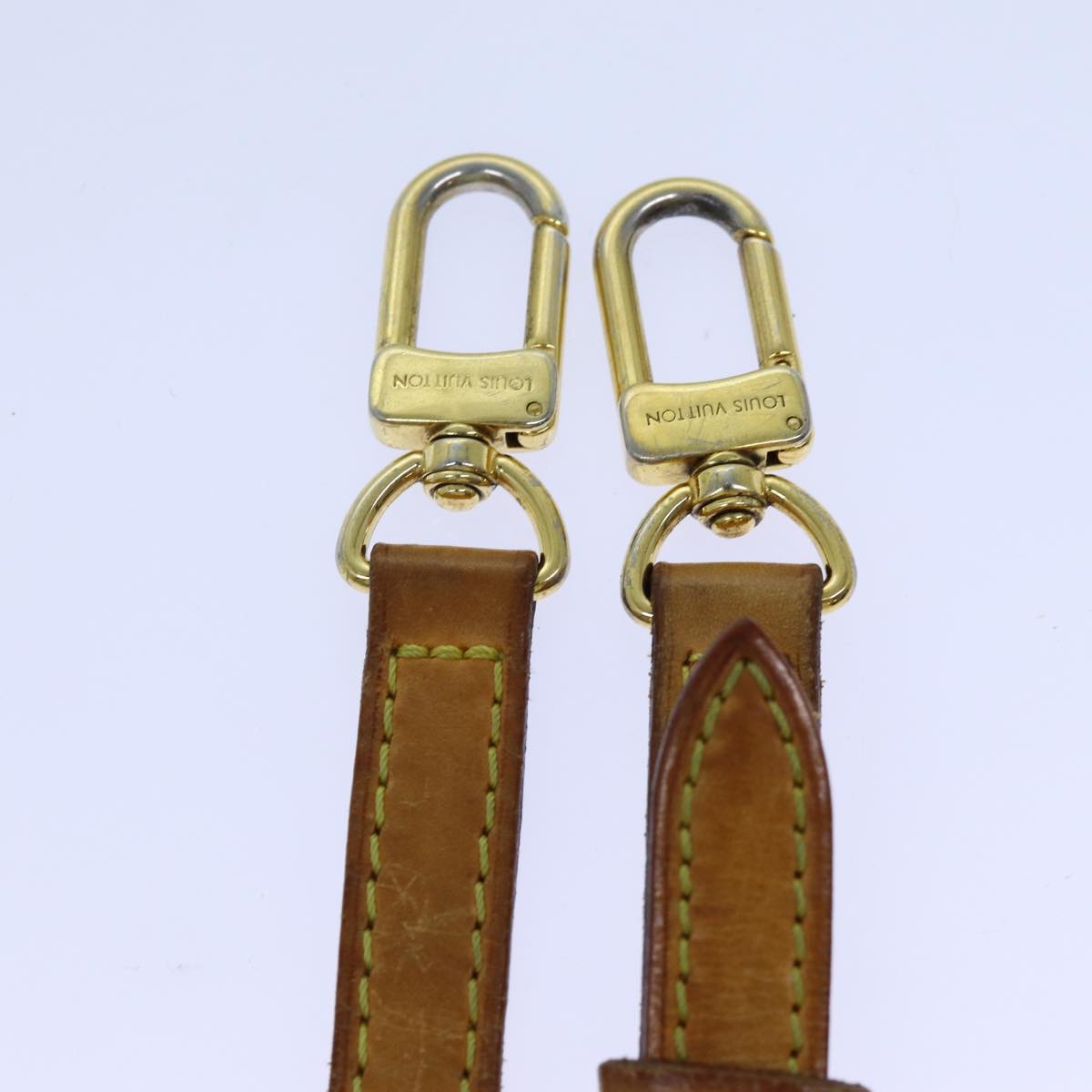 LOUIS VUITTON Adjustable Shoulder Strap Leather 40.2""-48"" Beige LV 71371