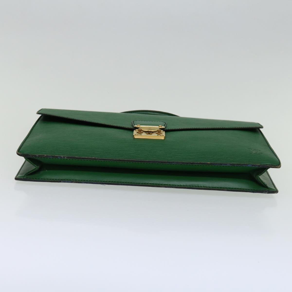 LOUIS VUITTON Epi Porte Documents Bandouliere Briefcase Green M54464 71374