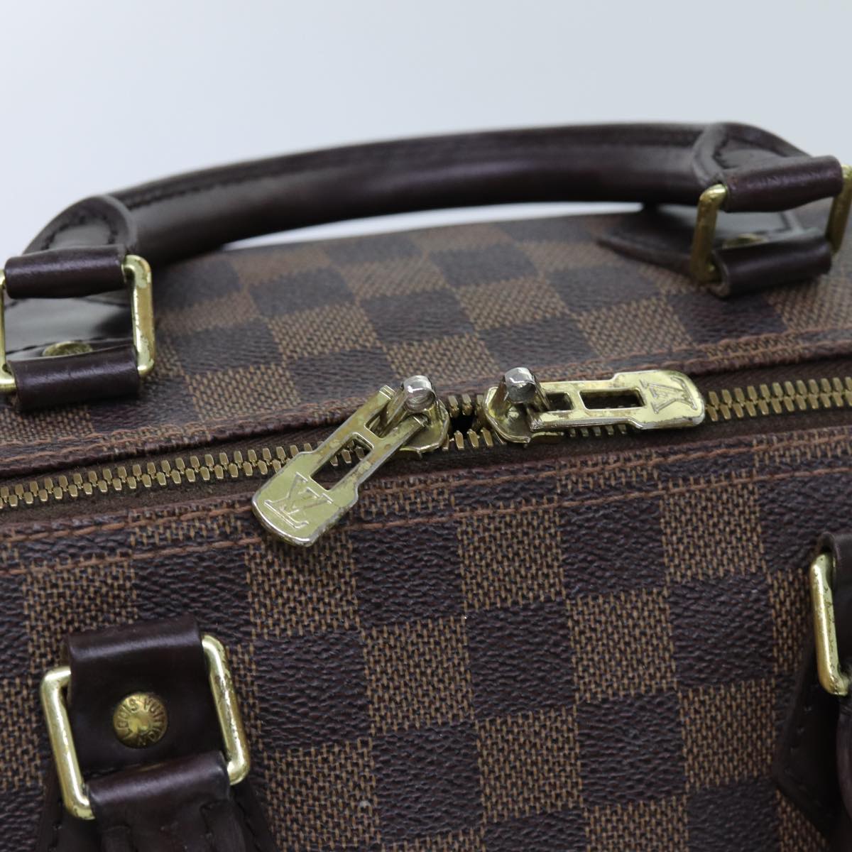 LOUIS VUITTON Damier Ebene Speedy Bandouliere 35 Hand Bag N41366 LV 71380