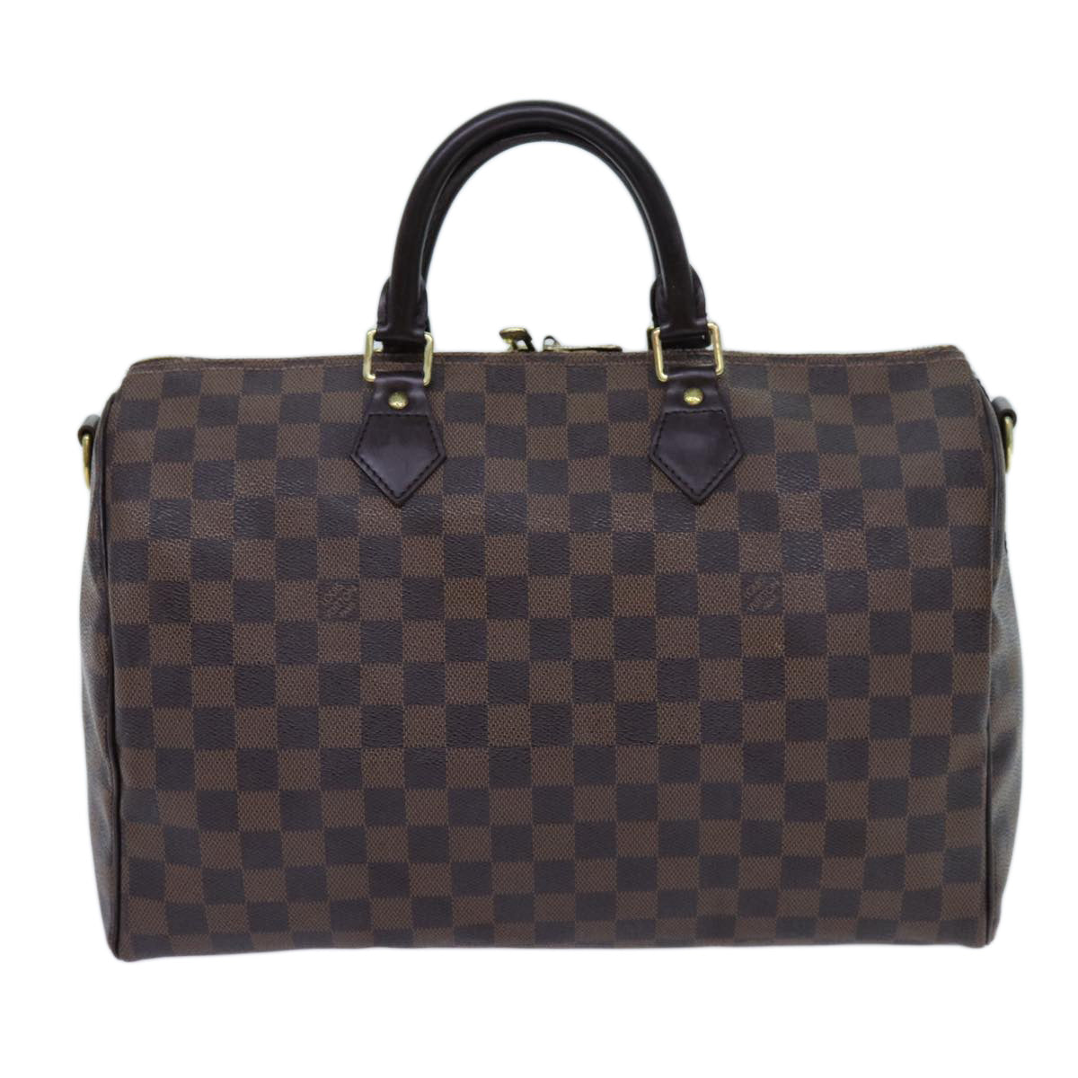 LOUIS VUITTON Damier Ebene Speedy Bandouliere 35 Hand Bag N41366 LV 71380