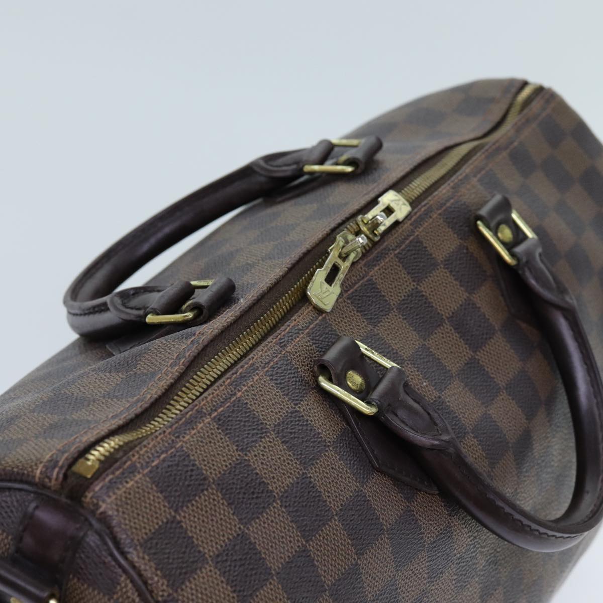 LOUIS VUITTON Damier Ebene Speedy Bandouliere 35 Hand Bag N41366 LV 71380