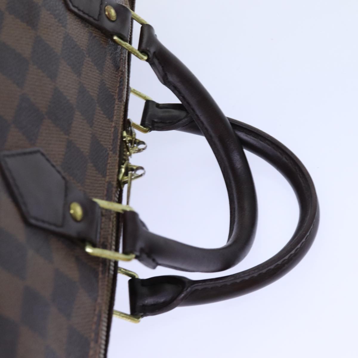 LOUIS VUITTON Damier Ebene Speedy Bandouliere 35 Hand Bag N41366 LV 71380