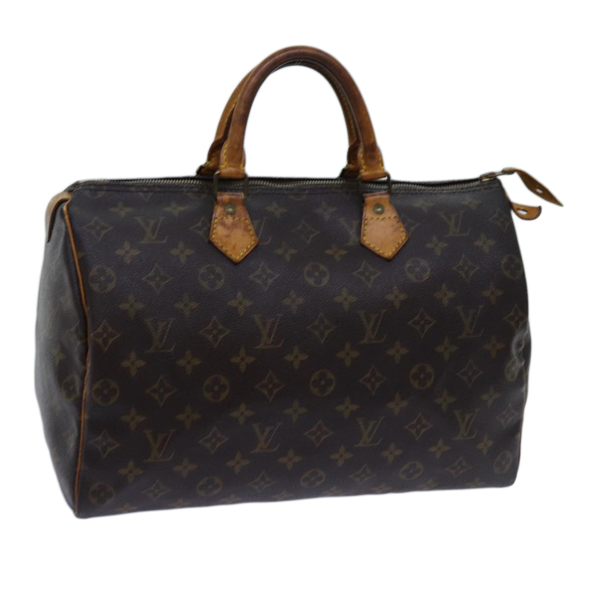 LOUIS VUITTON Monogram Speedy 35 Hand Bag M41524 LV 71384