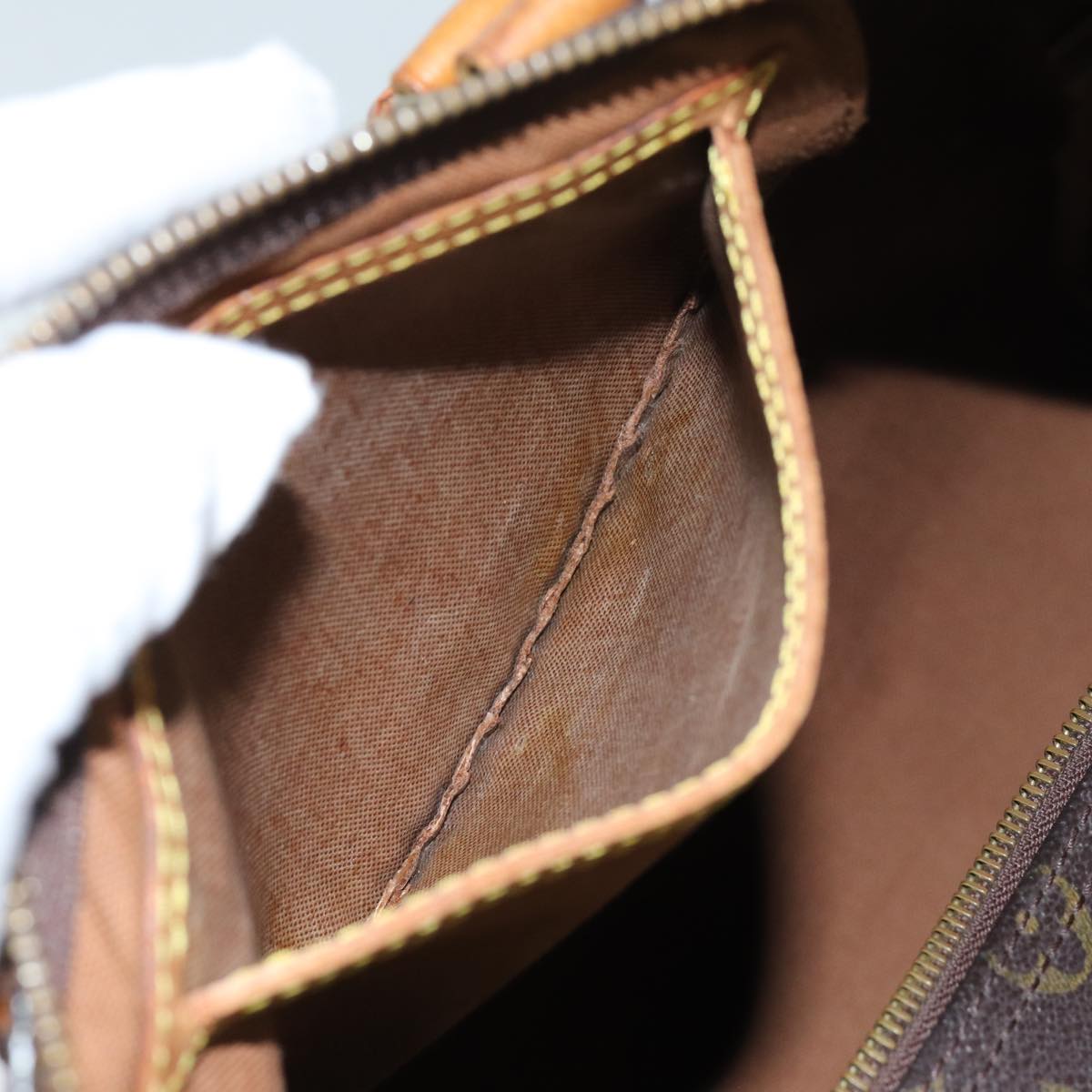 LOUIS VUITTON Monogram Speedy 35 Hand Bag M41524 LV 71384
