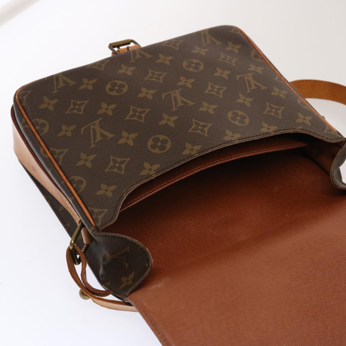 LOUIS VUITTON Monogram Cartouchiere GM Shoulder Bag M51252 LV 71386