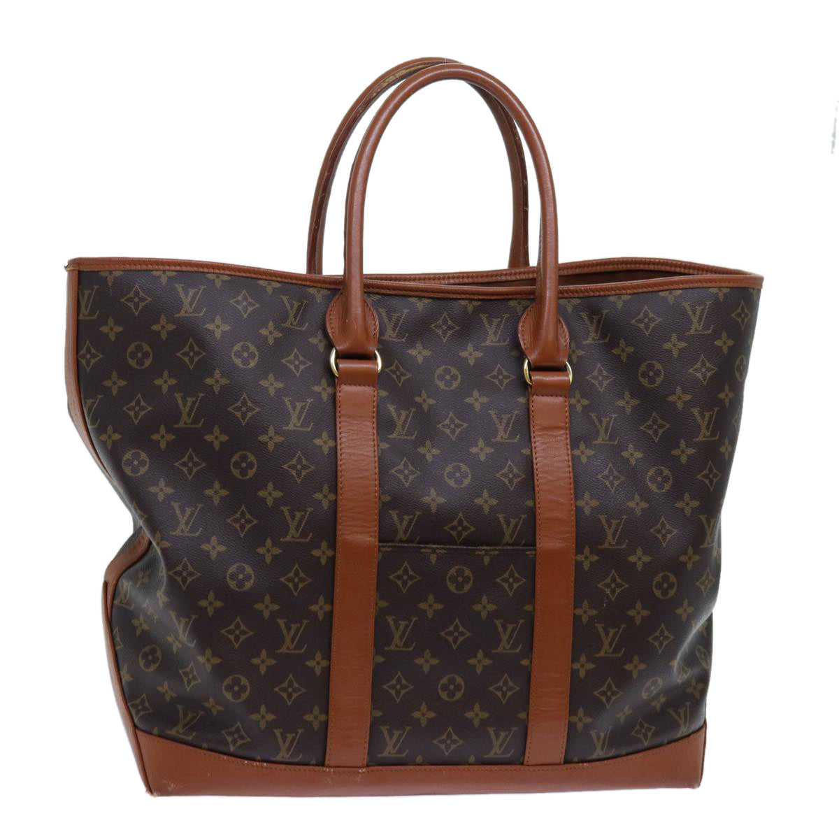 LOUIS VUITTON Monogram Sac Weekend GM Tote Bag M42420 LV 71395