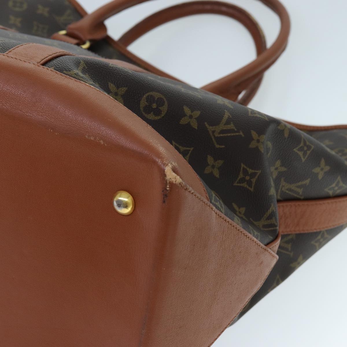 LOUIS VUITTON Monogram Sac Weekend GM Tote Bag M42420 LV 71395