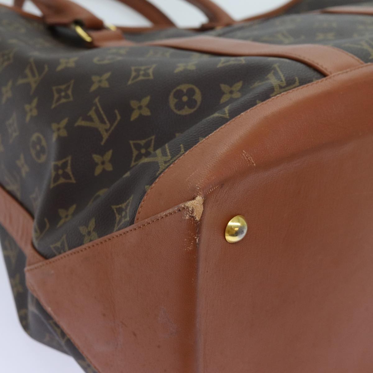 LOUIS VUITTON Monogram Sac Weekend GM Tote Bag M42420 LV 71395