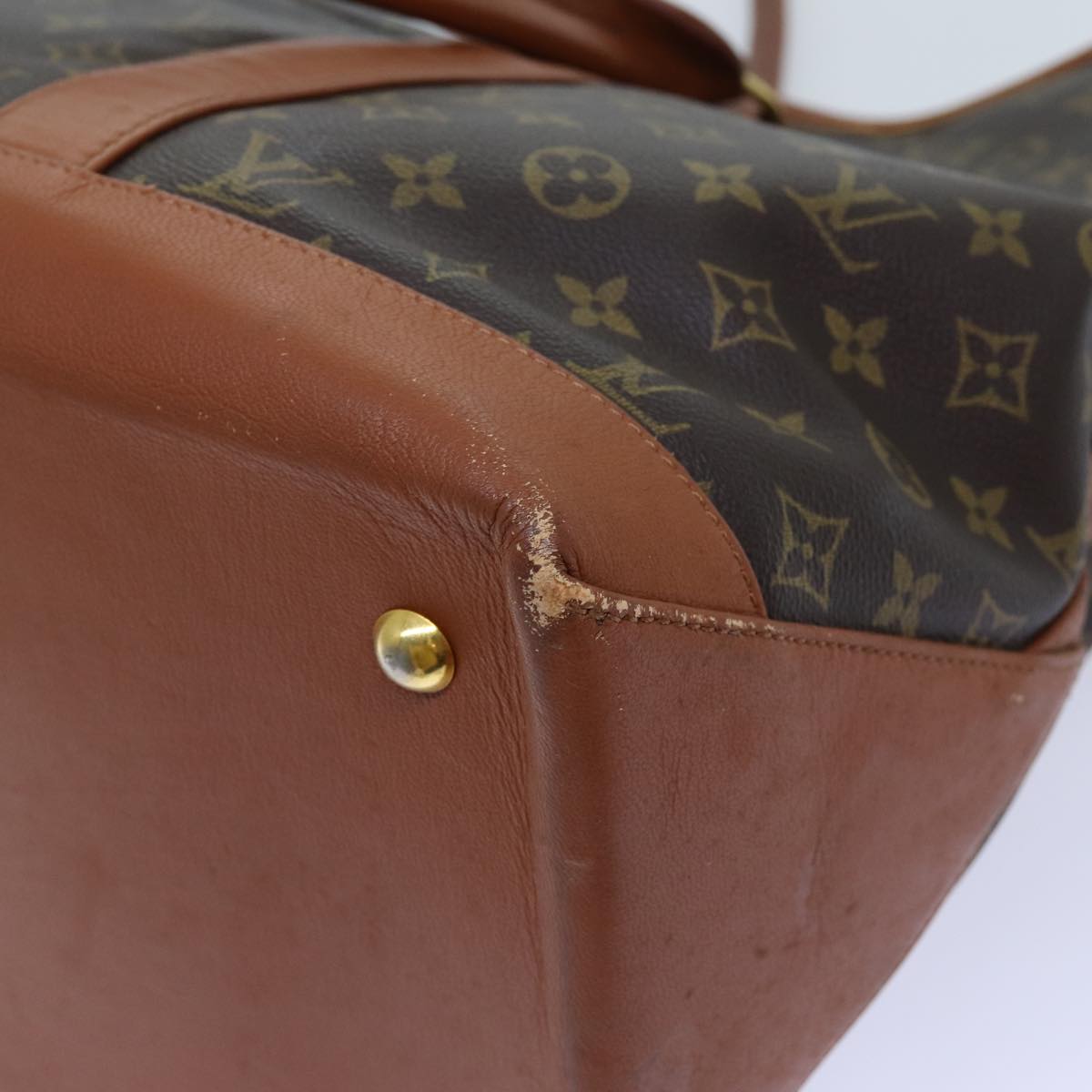 LOUIS VUITTON Monogram Sac Weekend GM Tote Bag M42420 LV 71395
