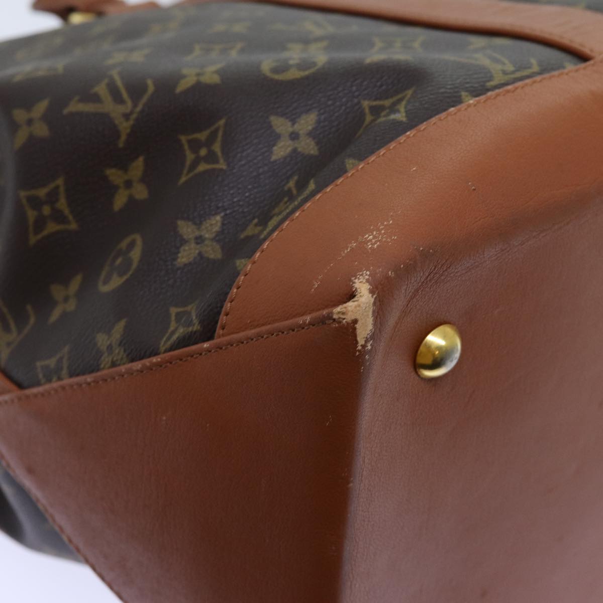 LOUIS VUITTON Monogram Sac Weekend GM Tote Bag M42420 LV 71395