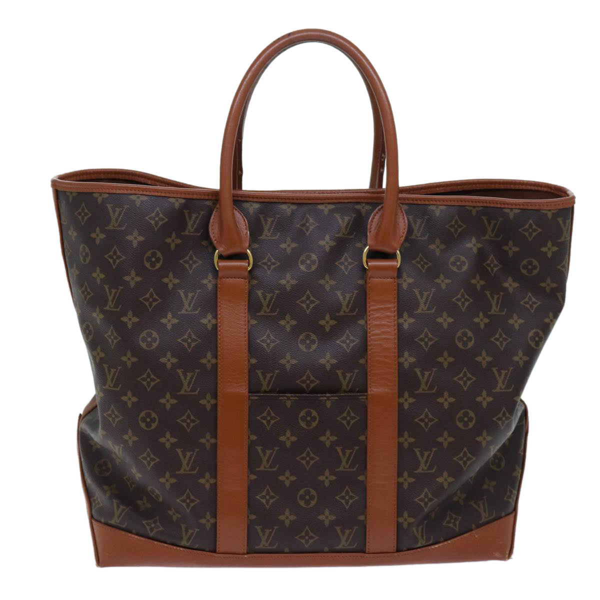 LOUIS VUITTON Monogram Sac Weekend GM Tote Bag M42420 LV 71395