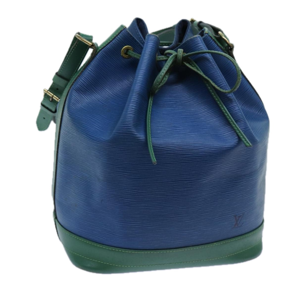 LOUIS VUITTON Epi Noe Shoulder Bag Bicolor Green Blue M44044 LV 71396