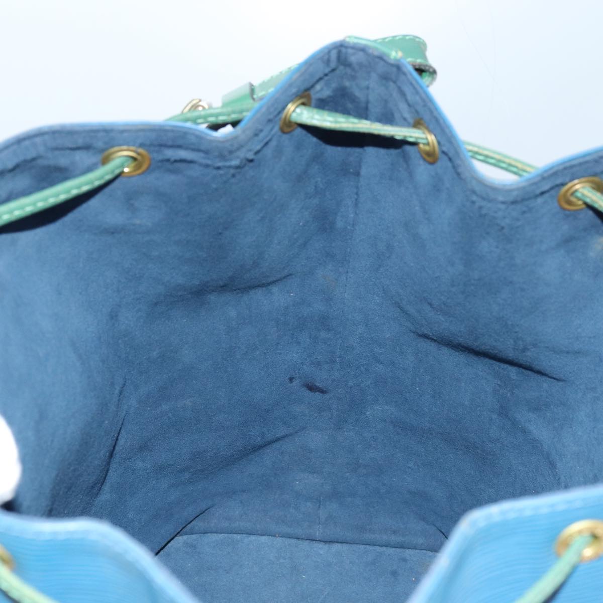 LOUIS VUITTON Epi Noe Shoulder Bag Bicolor Green Blue M44044 LV 71396