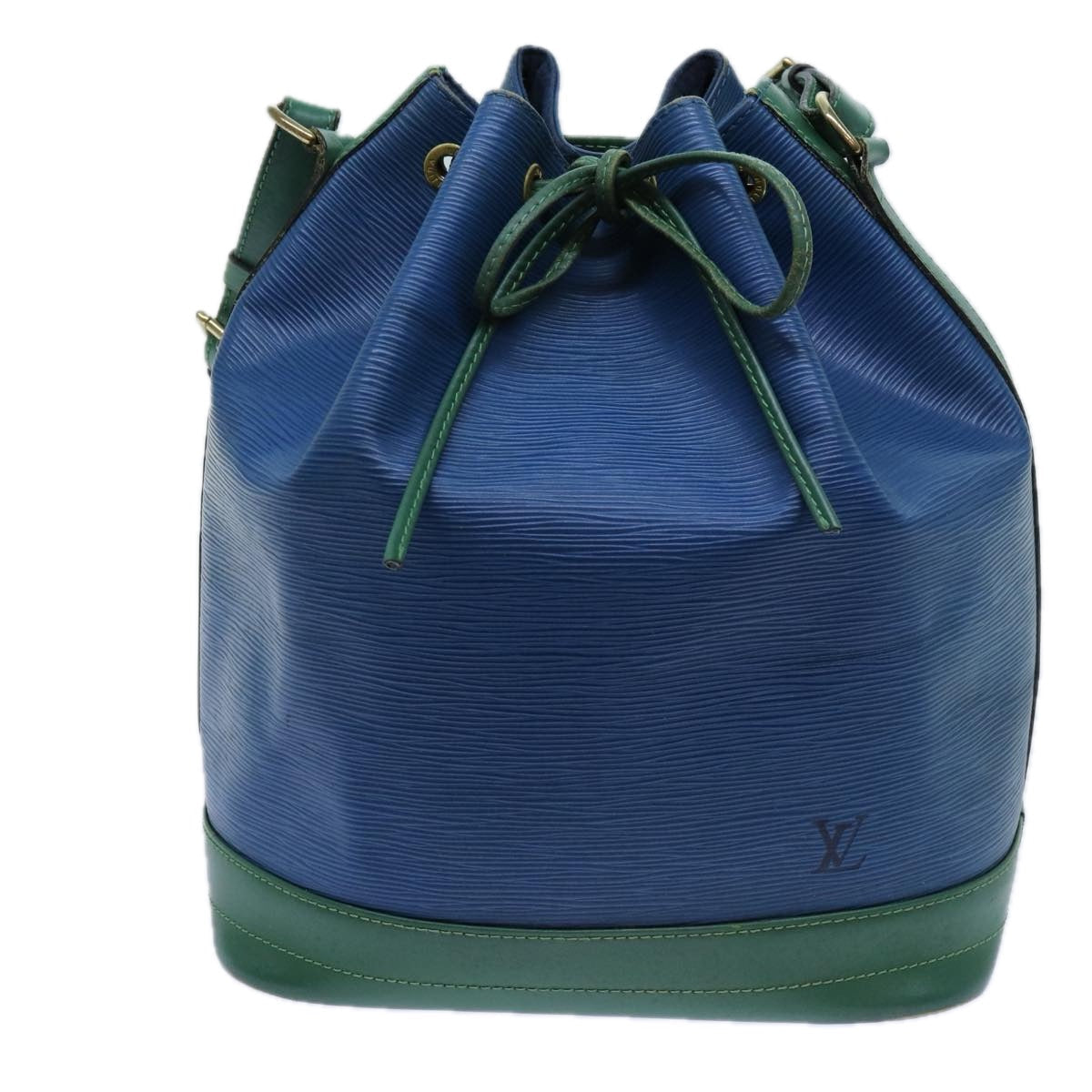LOUIS VUITTON Epi Noe Shoulder Bag Bicolor Green Blue M44044 LV 71396