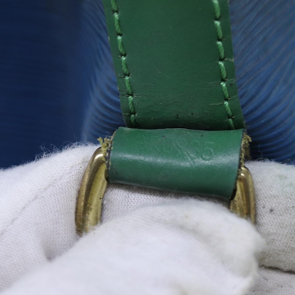 LOUIS VUITTON Epi Noe Shoulder Bag Bicolor Green Blue M44044 LV 71396