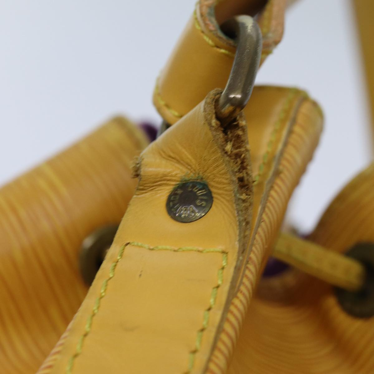 LOUIS VUITTON Epi Petit Noe Shoulder Bag Tassili Yellow M44109 LV 71397