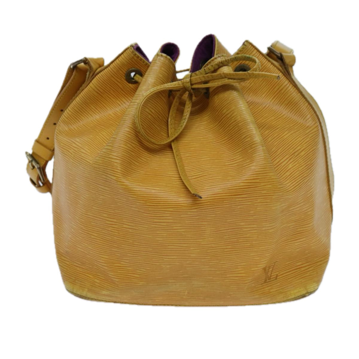 LOUIS VUITTON Epi Petit Noe Shoulder Bag Tassili Yellow M44109 LV 71397