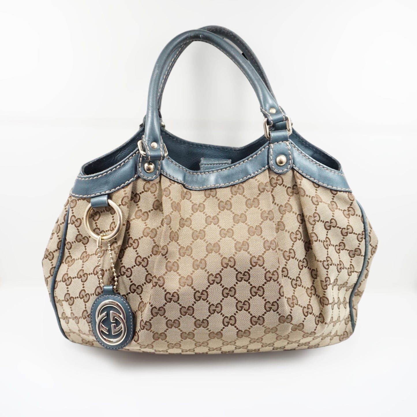 Gucci Skuldertaske BlÃƒÆ’Ã‚Â¥ LÃƒÆ’Ã‚Â¦der