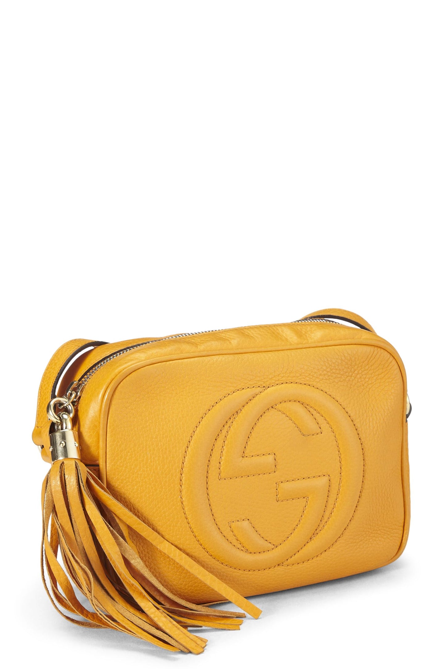 Gucci,  Orange Grained Leather Soho Disco, Orange