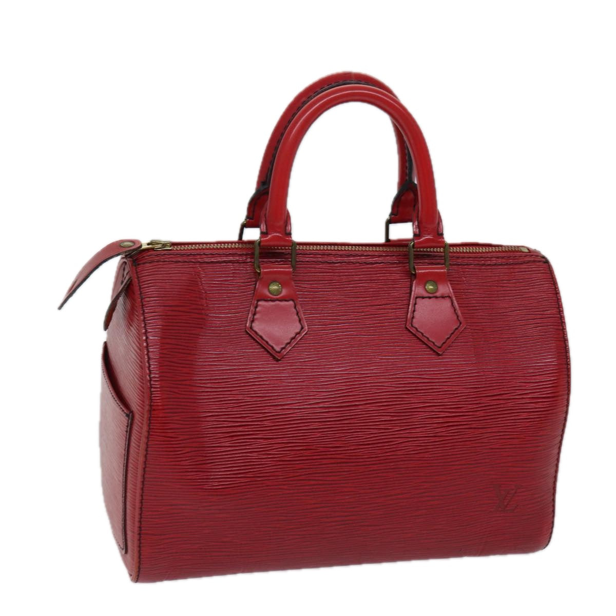 LOUIS VUITTON Epi Speedy 25 Hand Bag Castilian Red M43017 LV 71403