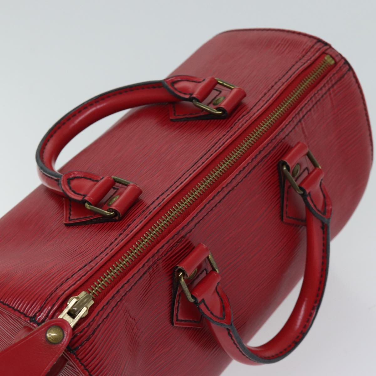 LOUIS VUITTON Epi Speedy 25 Hand Bag Castilian Red M43017 LV 71403