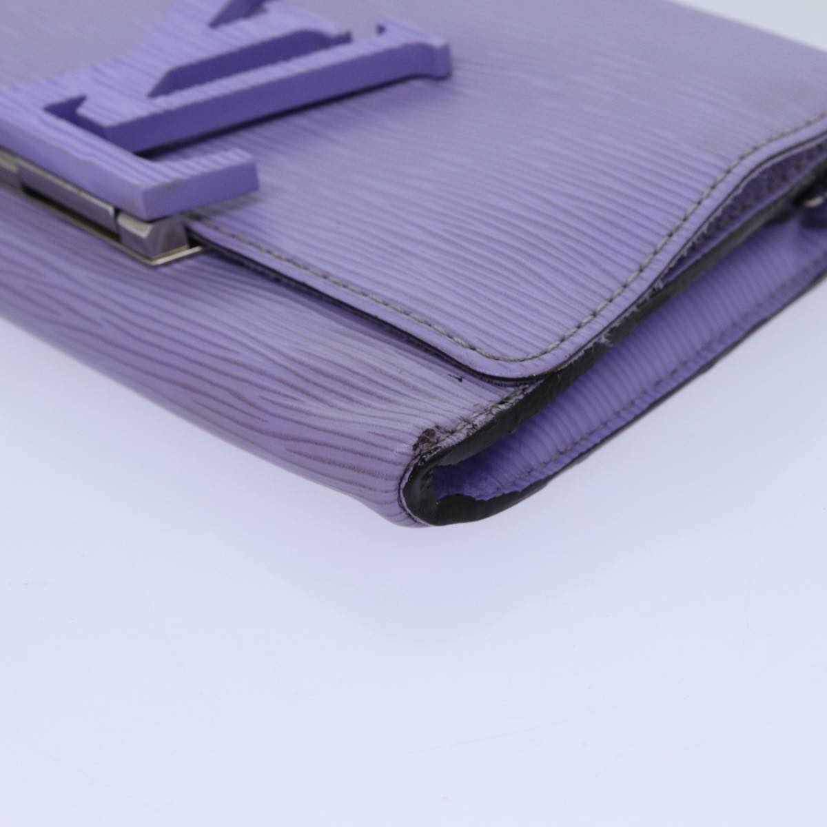 LOUIS VUITTON Epi Pochette Louise PM Clutch Bag Lila LV 71416