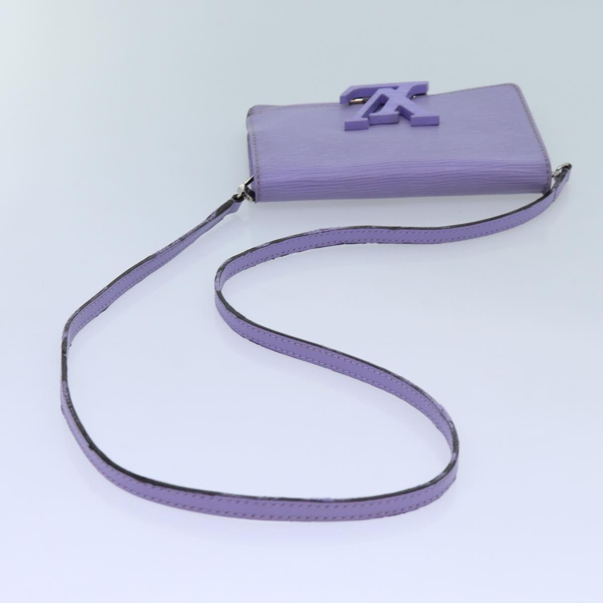 LOUIS VUITTON Epi Pochette Louise PM Clutch Bag Lila LV 71416