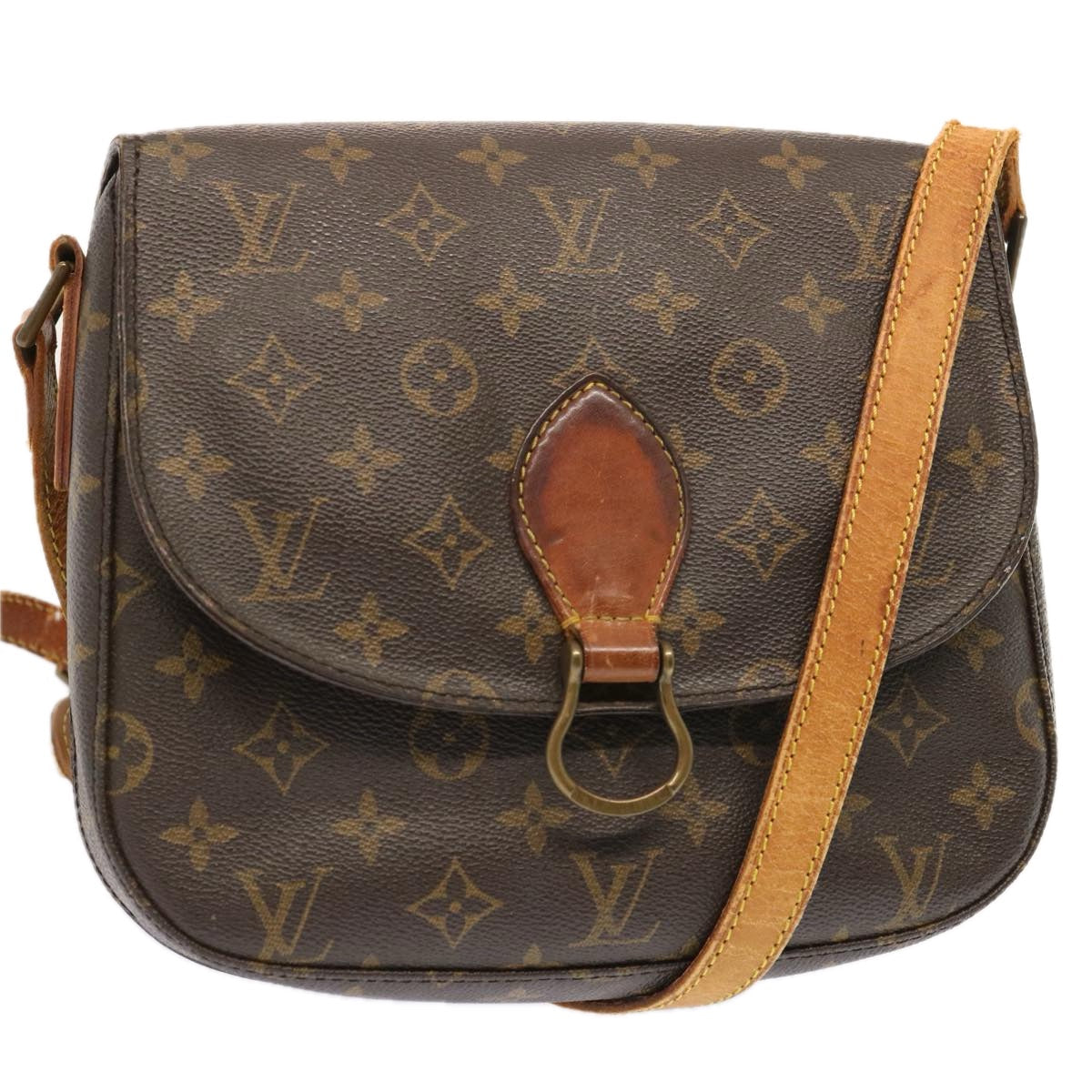 LOUIS VUITTON Monogram Saint Cloud GM Shoulder Bag M51242 LV 71419