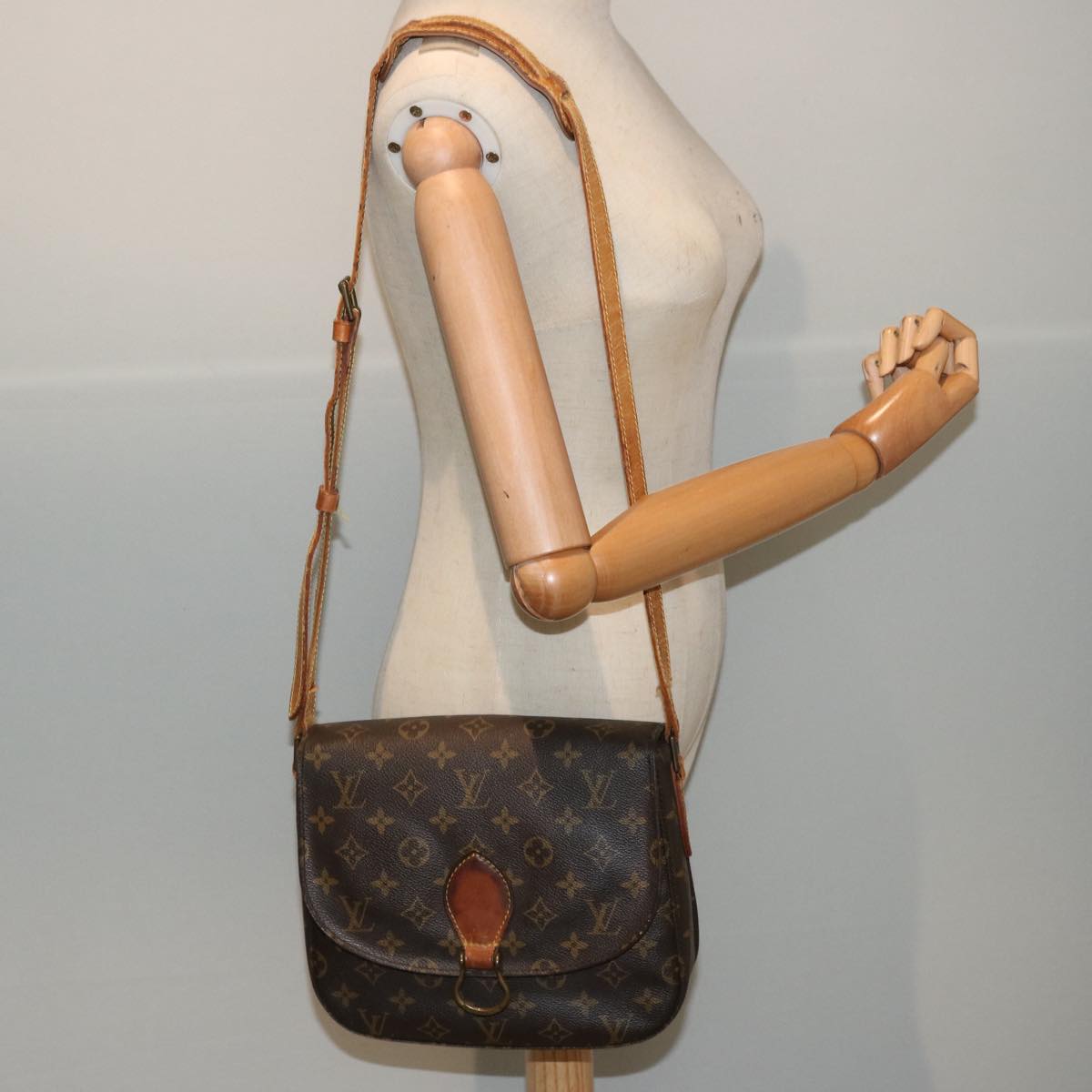 LOUIS VUITTON Monogram Saint Cloud GM Shoulder Bag M51242 LV 71419