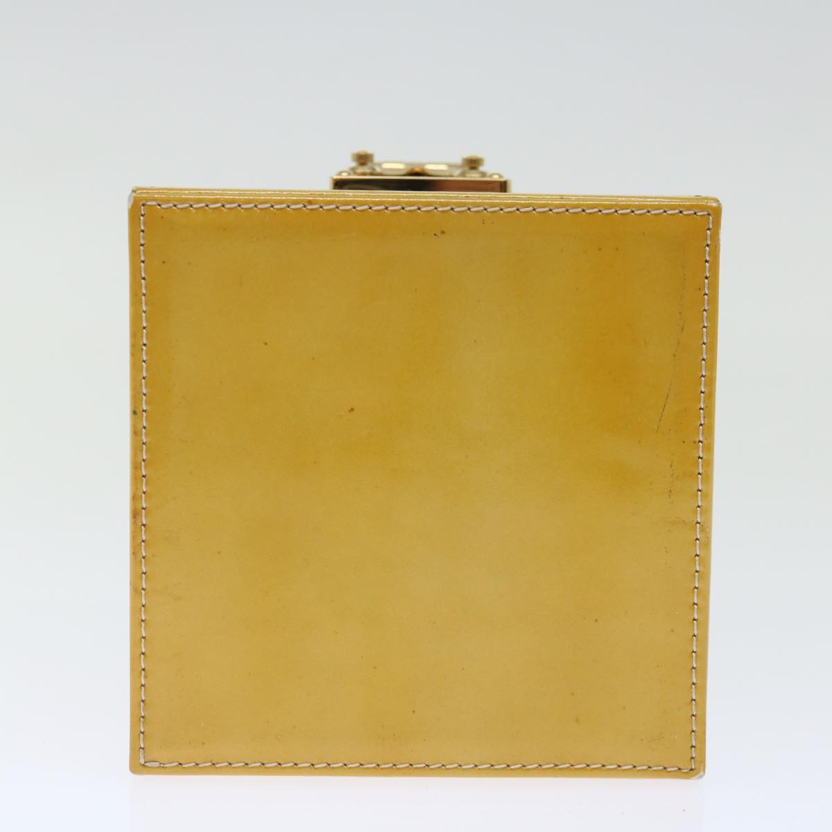 LOUIS VUITTON Monogram Vernis Bleecker Cosmetic Pouch Beige M91002 71437