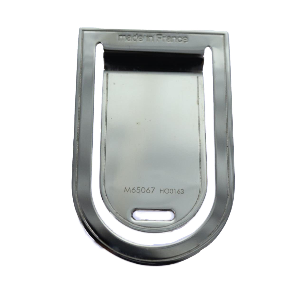 LOUIS VUITTON Pans Abie Porto Address Money Clip metal Silver M65067 71439