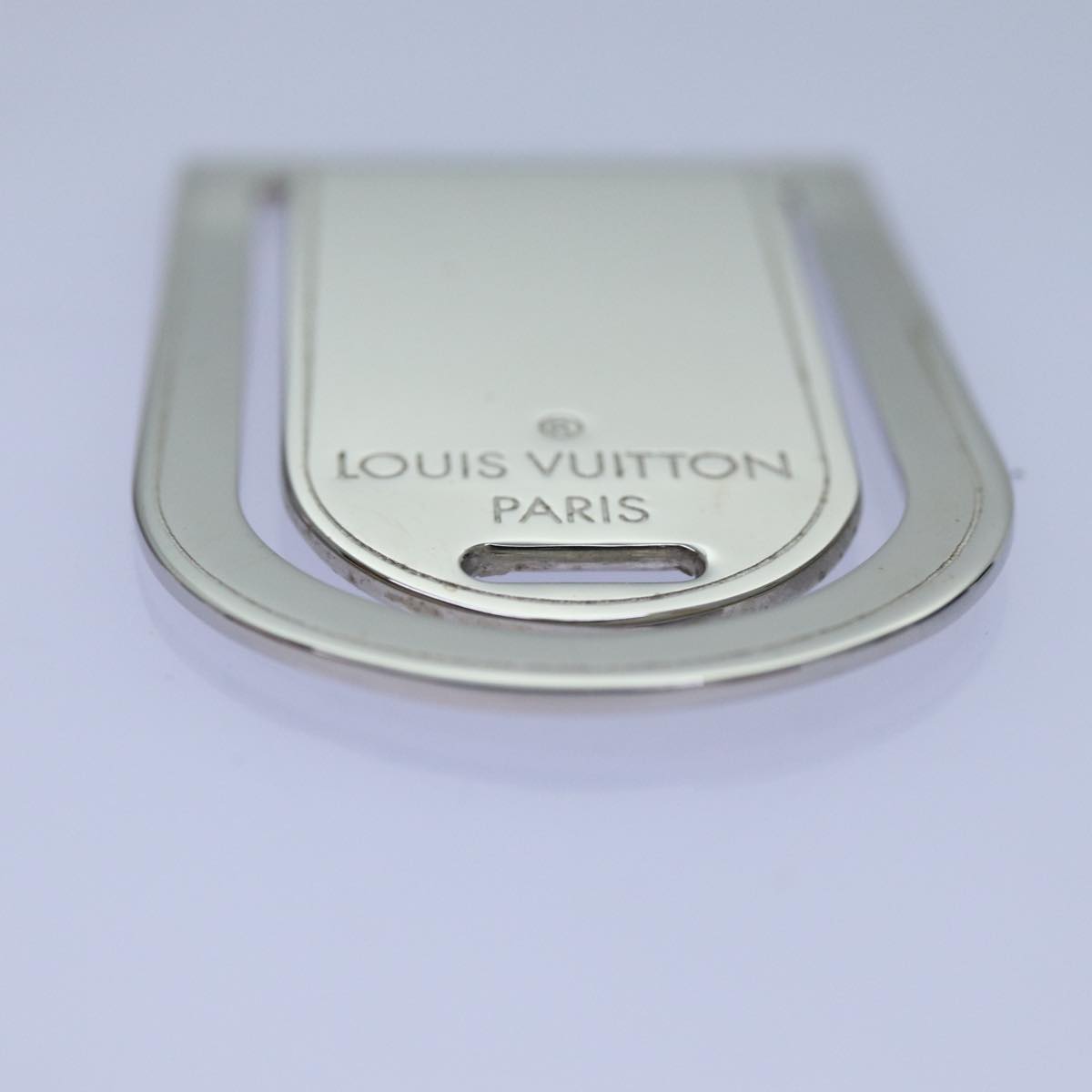 LOUIS VUITTON Pans Abie Porto Address Money Clip metal Silver M65067 71439