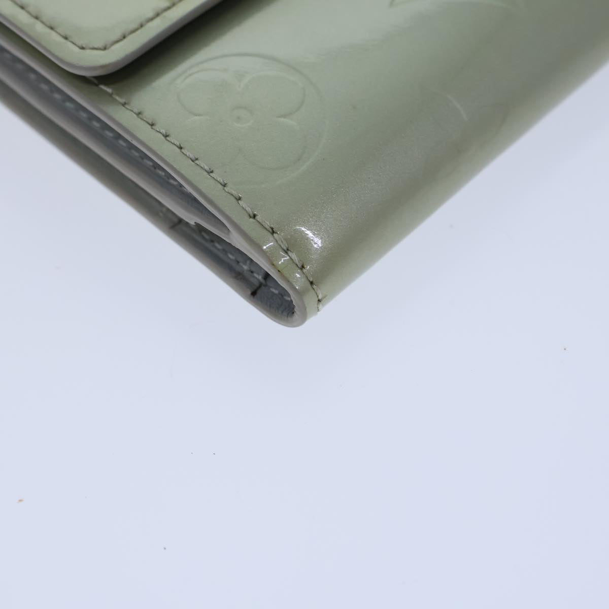 LOUIS VUITTON Monogram Vernis Ludlow Coin Purse Gris M91161 LV 71441
