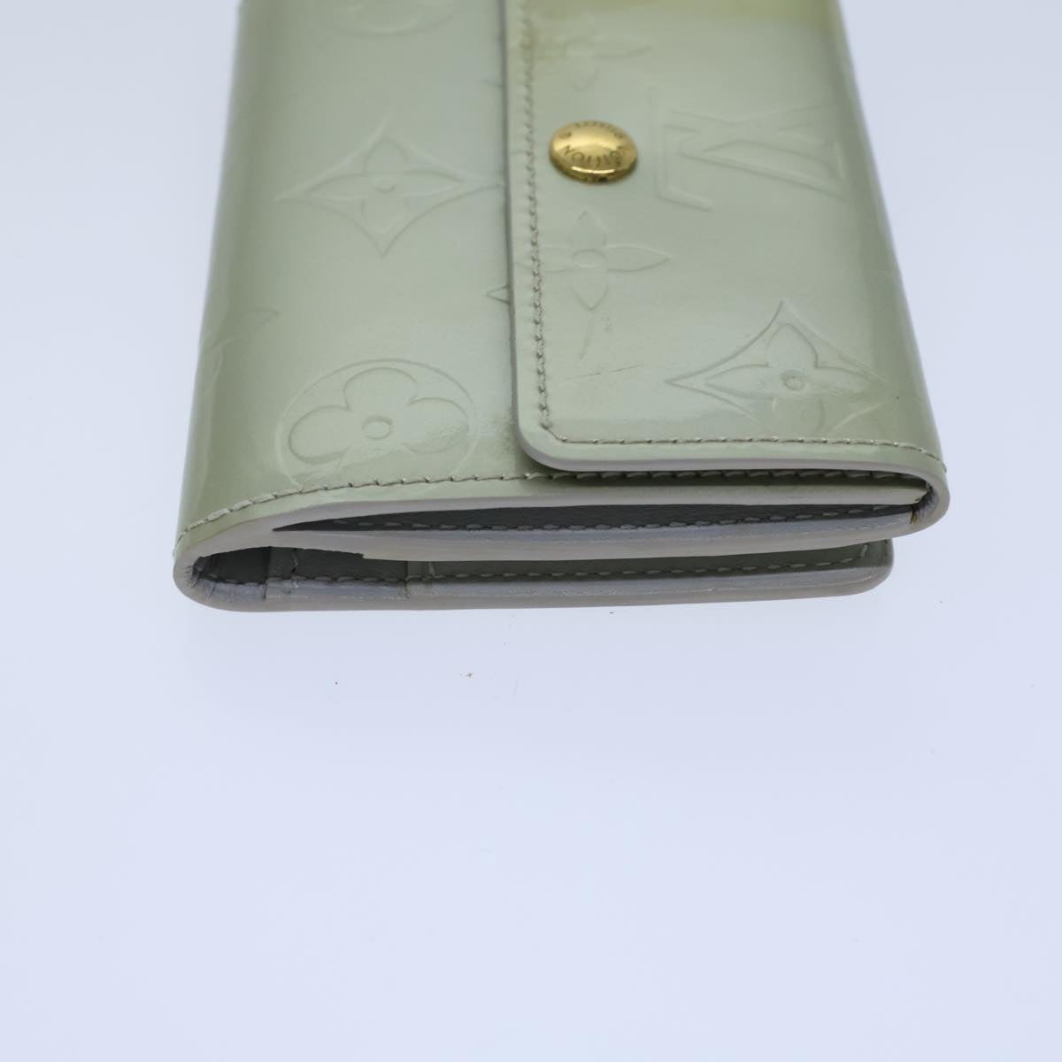 LOUIS VUITTON Monogram Vernis Ludlow Coin Purse Gris M91161 LV 71441