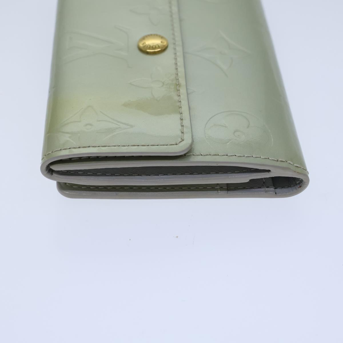 LOUIS VUITTON Monogram Vernis Ludlow Coin Purse Gris M91161 LV 71441