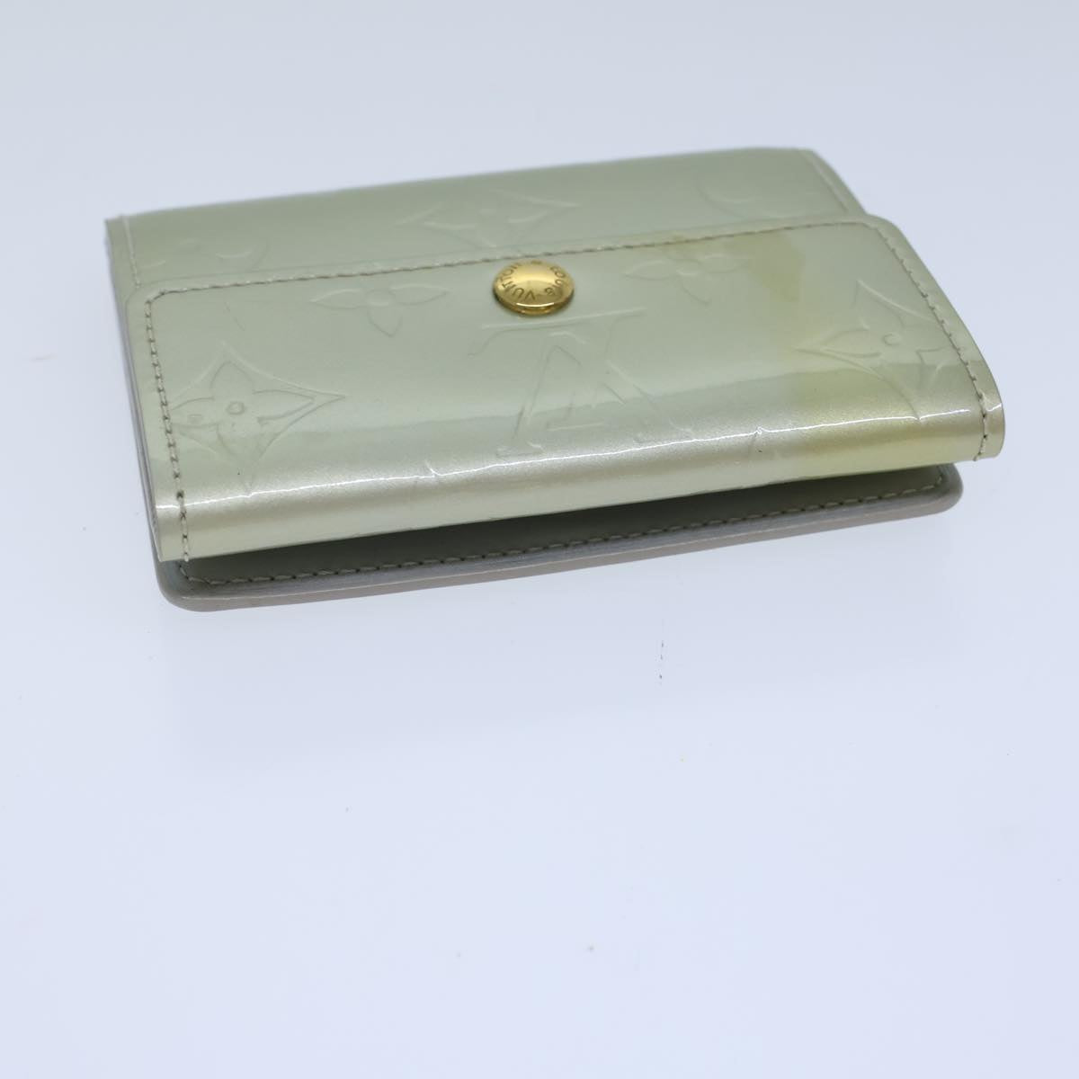 LOUIS VUITTON Monogram Vernis Ludlow Coin Purse Gris M91161 LV 71441