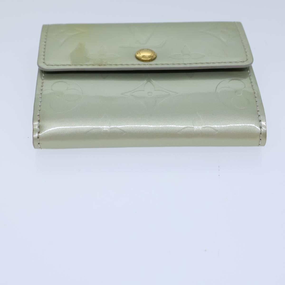LOUIS VUITTON Monogram Vernis Ludlow Coin Purse Gris M91161 LV 71441