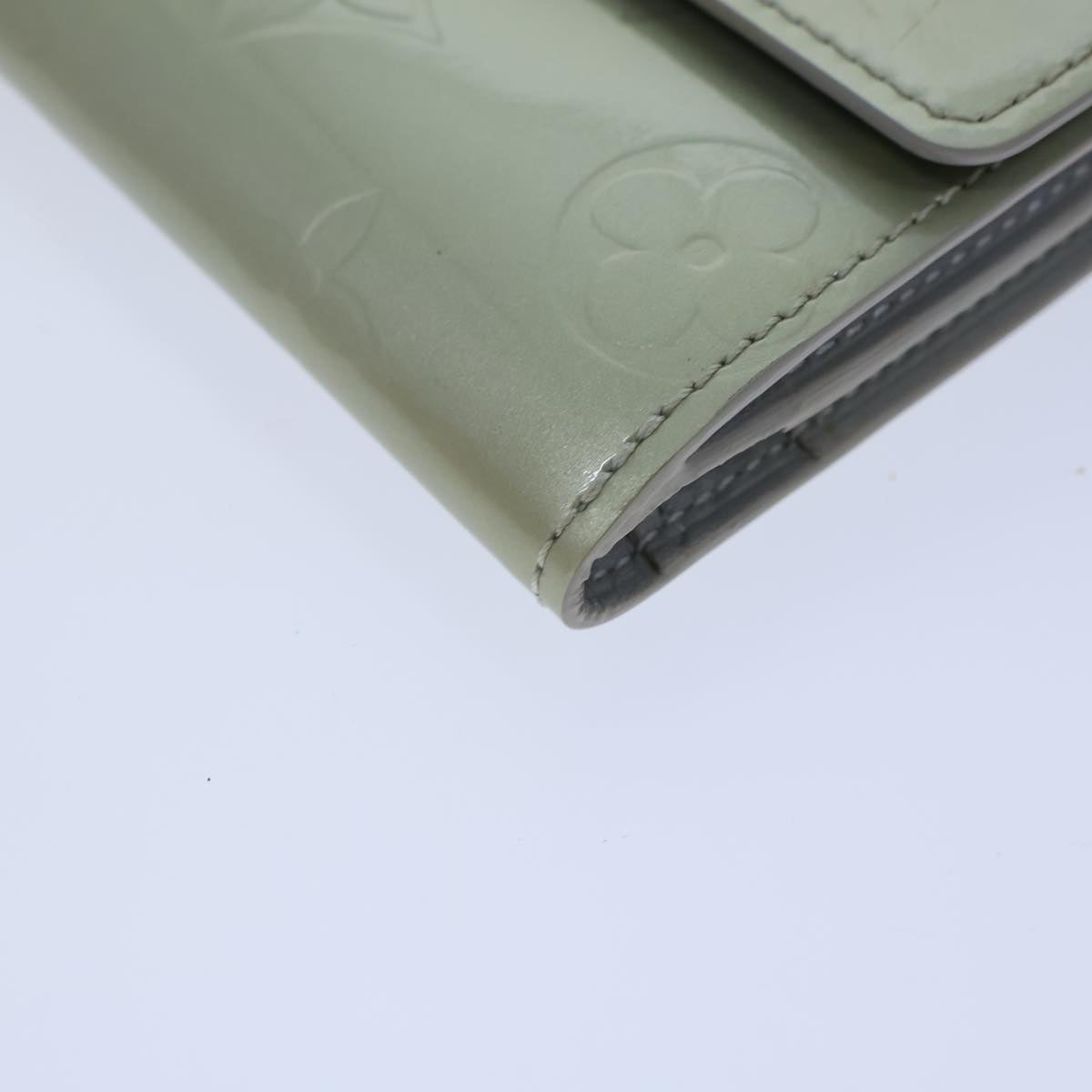 LOUIS VUITTON Monogram Vernis Ludlow Coin Purse Gris M91161 LV 71441