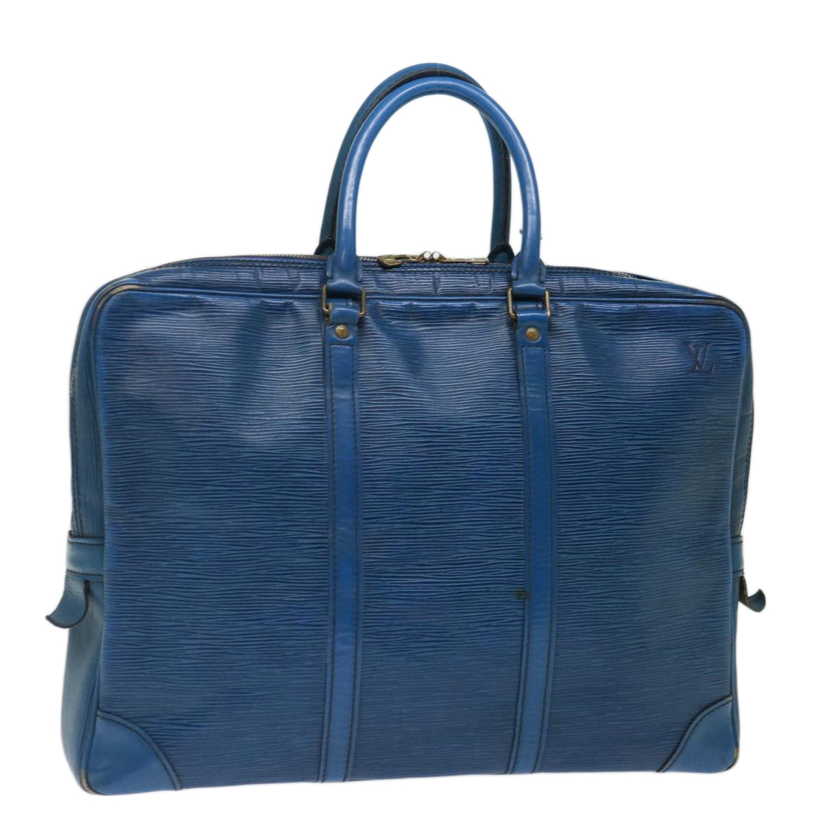 LOUIS VUITTON Epi Porte Documents Voyage Business Bag Blue M54475 LV 71443