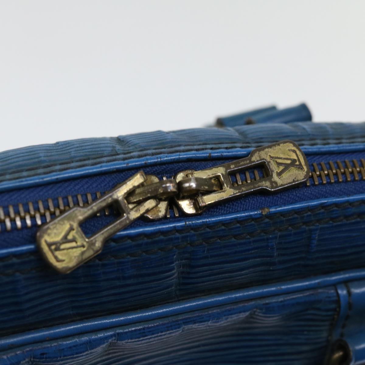 LOUIS VUITTON Epi Porte Documents Voyage Business Bag Blue M54475 LV 71443