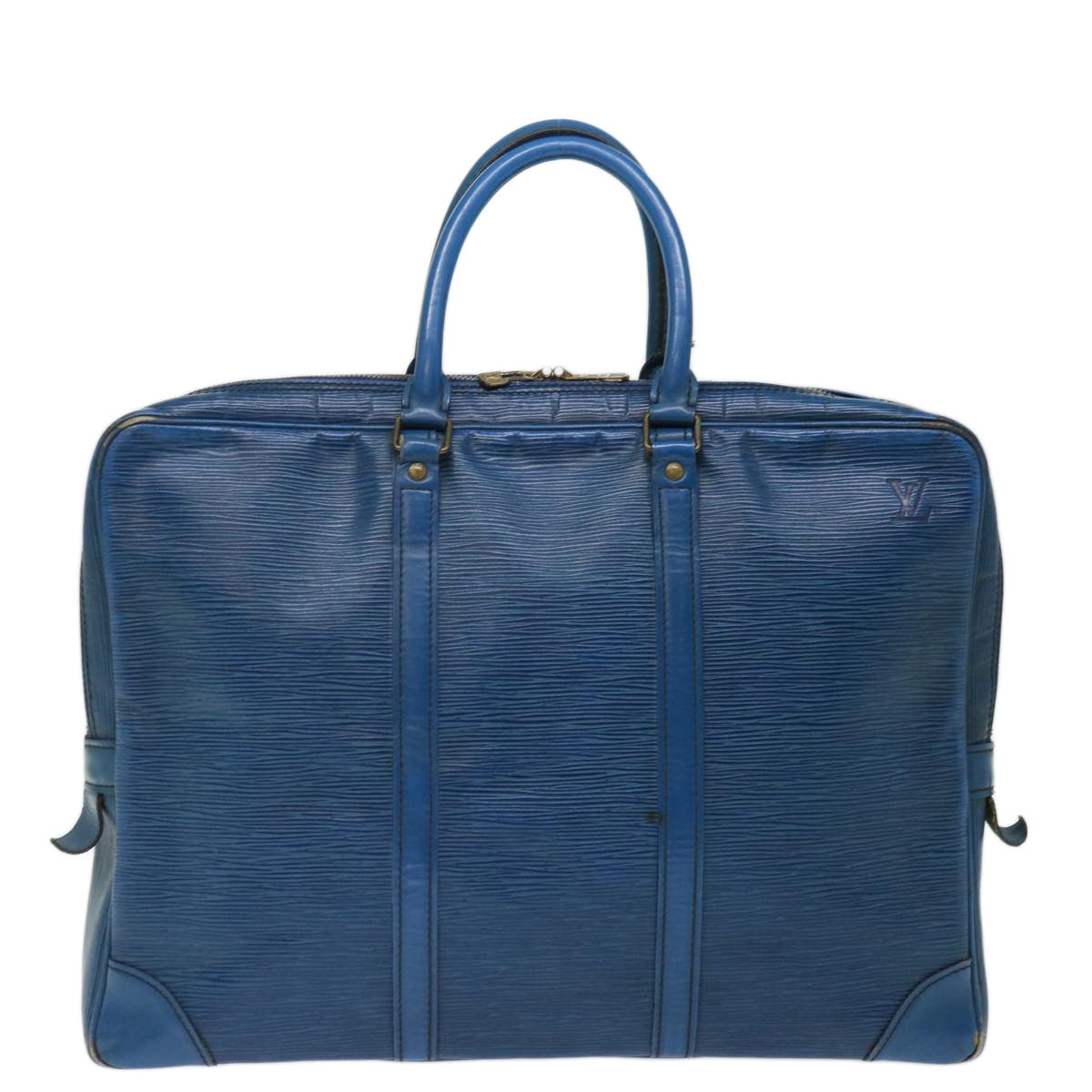 LOUIS VUITTON Epi Porte Documents Voyage Business Bag Blue M54475 LV 71443