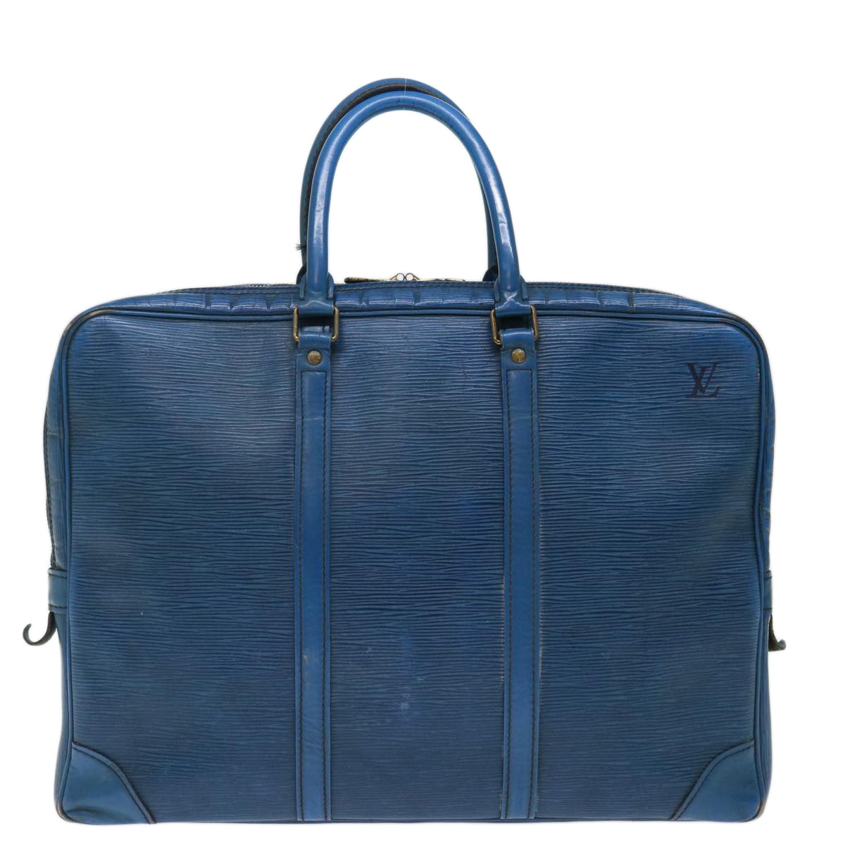 LOUIS VUITTON Epi Porte Documents Voyage Business Bag Blue M54475 LV 71443
