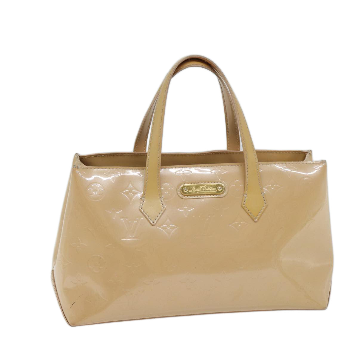 LOUIS VUITTON Vernis Wilshire PM Hand Bag Rose Florentin M91642 LV 71444